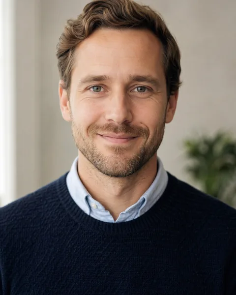 German AI teacher portrait