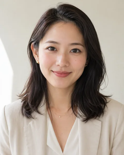 Japanese AI teacher portrait